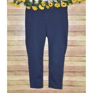 Ryan Wylde Women's 14W Blue Skinny Tapered Leg Trousers Pants Career Office